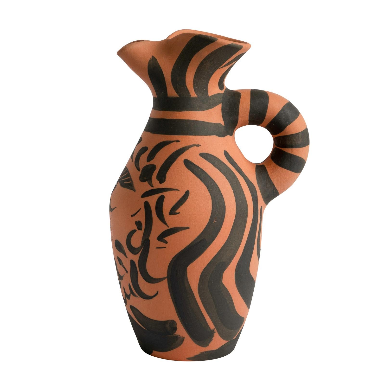Pablo Picasso 'Yan Barbu' (A. R. 513) Bearded Man Madoura Ceramic Pitcher 1963 4