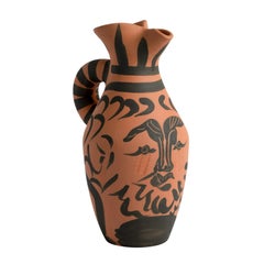 Pablo Picasso 'Yan Barbu' (A. R. 513) Bearded Man Madoura Ceramic Pitcher 1963