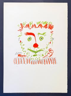 After Pablo Picasso(1881–1973) - Clown - Color lithograph on Arches paper - 1968