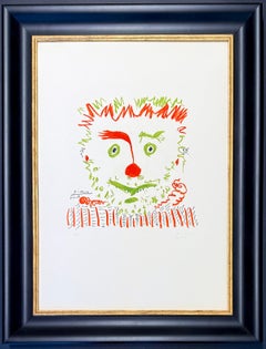 Pablo Picasso(1881–1973) - Clown - Color lithograph on Arches paper - 1968