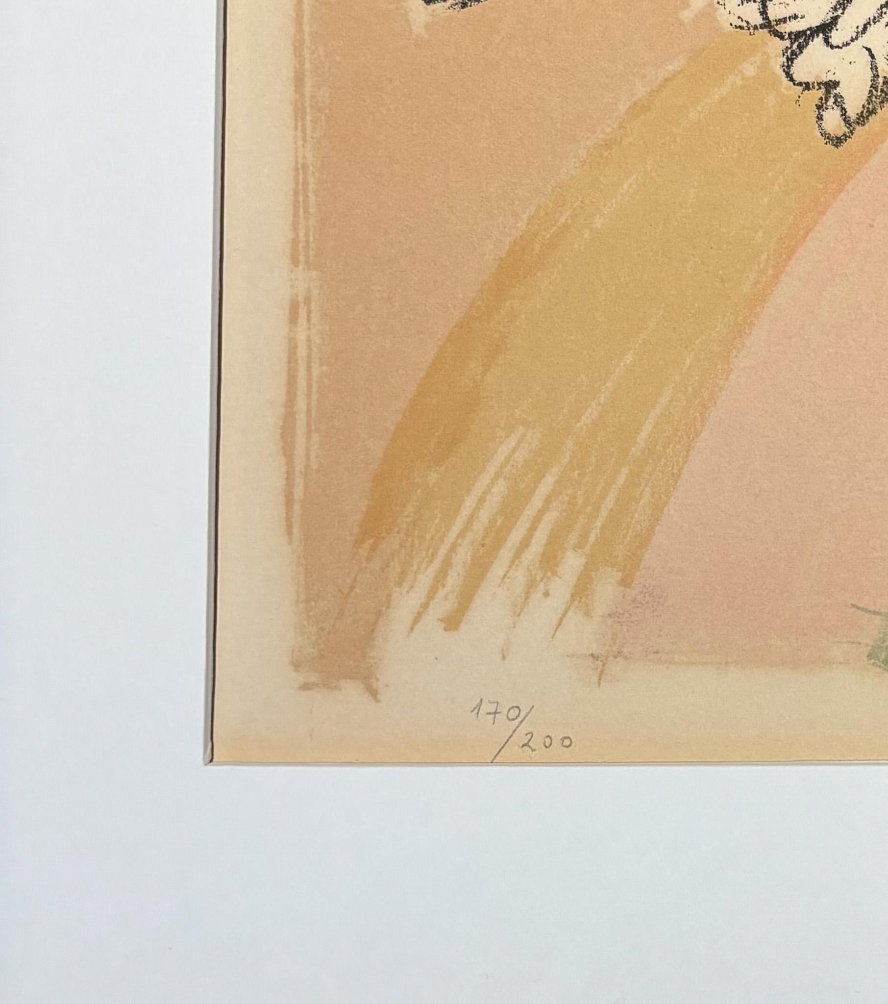Pablo Picasso(1881-1973) - Colombe volante - Lithographie en couleurs sur papier Arches en vente 4