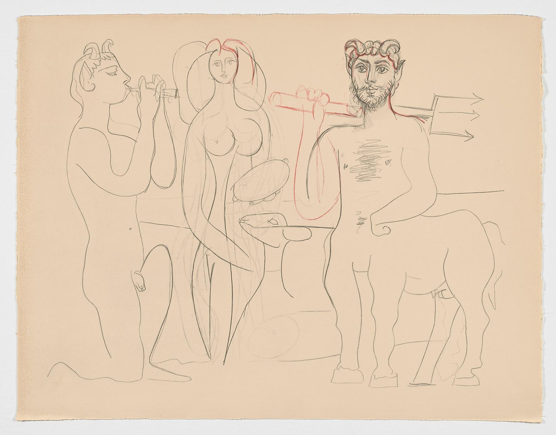 Spanischer Original-Kunstdruck n15 von Pablo Ruiz Picasso, Spanisch, 1958, limitierte Auflage – Print von Pablo Picasso
