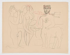 Spanischer Original-Kunstdruck n15 von Pablo Ruiz Picasso, Spanisch, 1958, limitierte Auflage