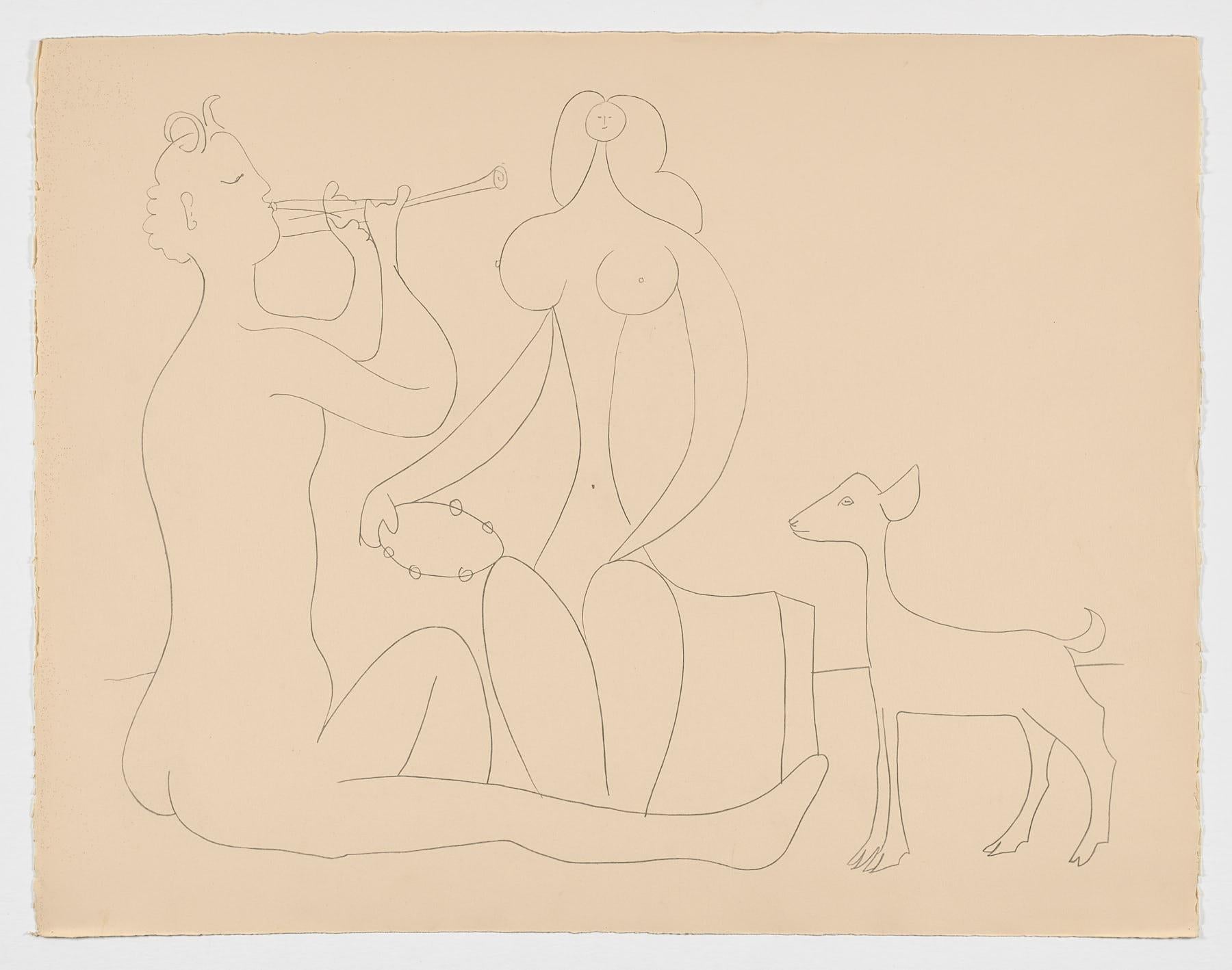 Spanischer Original-Kunstdruck in limitierter Auflage von Pablo Ruiz Picasso, 1958, n16 – Print von Pablo Picasso