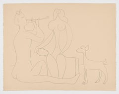Spanischer Original-Kunstdruck in limitierter Auflage von Pablo Ruiz Picasso, 1958, n16
