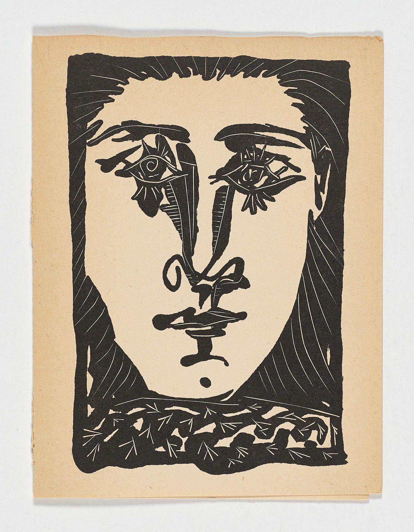 Pablo Picasso Figurative Print – Spanischer Original-Kunstdruck n10 von Pablo Ruiz Picasso, Spanisch, 1942, limitierte Auflage