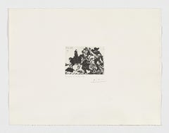 Pablo Ruiz Picasso Spanisch 1968 signierter Original-Kunstdruck in limitierter Auflage n6
