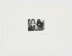 Retro Pablo Ruiz Picasso Spanish 1968 signed limited edition original art print n7