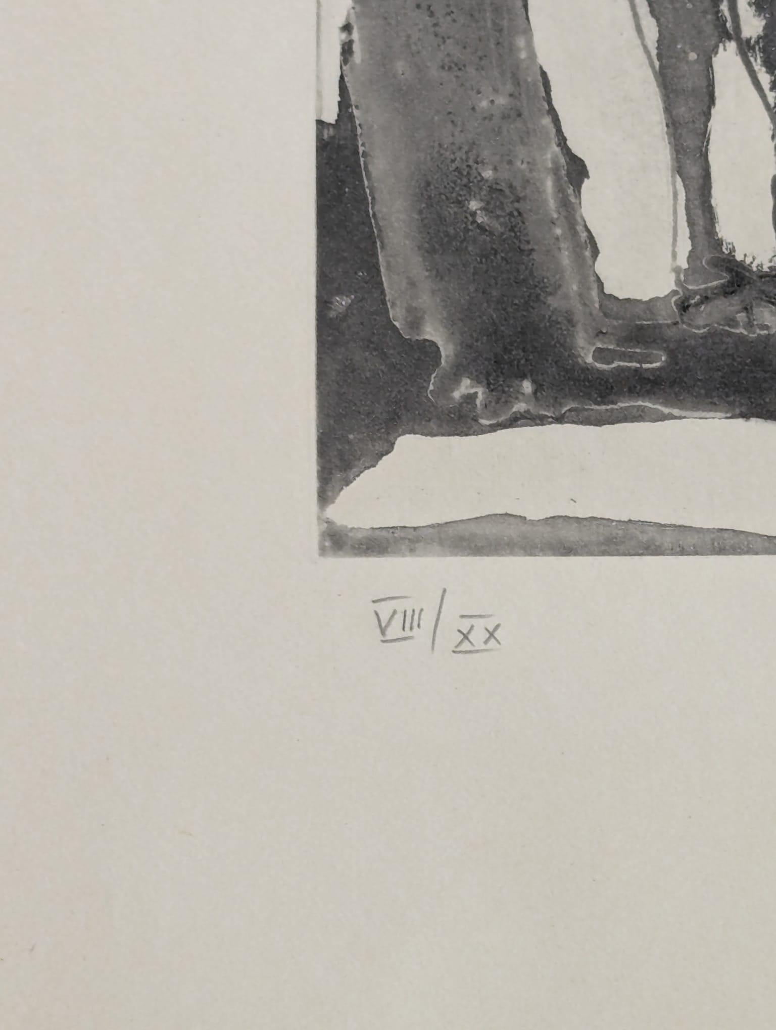 Painter and long-haired model en vente 1