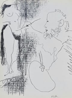 Painter and Model, a Lithograph by Pablo Picasso