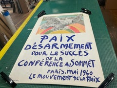 Picasso Paix Disarme-Pace- 1960- litografia su pietra