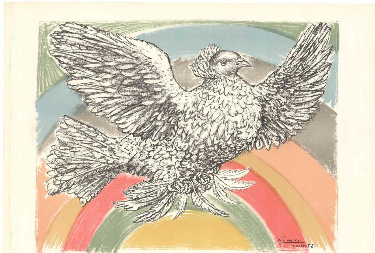 Paix, Désarmement pour le Succès de la Conférence au Sommet, Paris, Mai 1960 – Print von Pablo Picasso