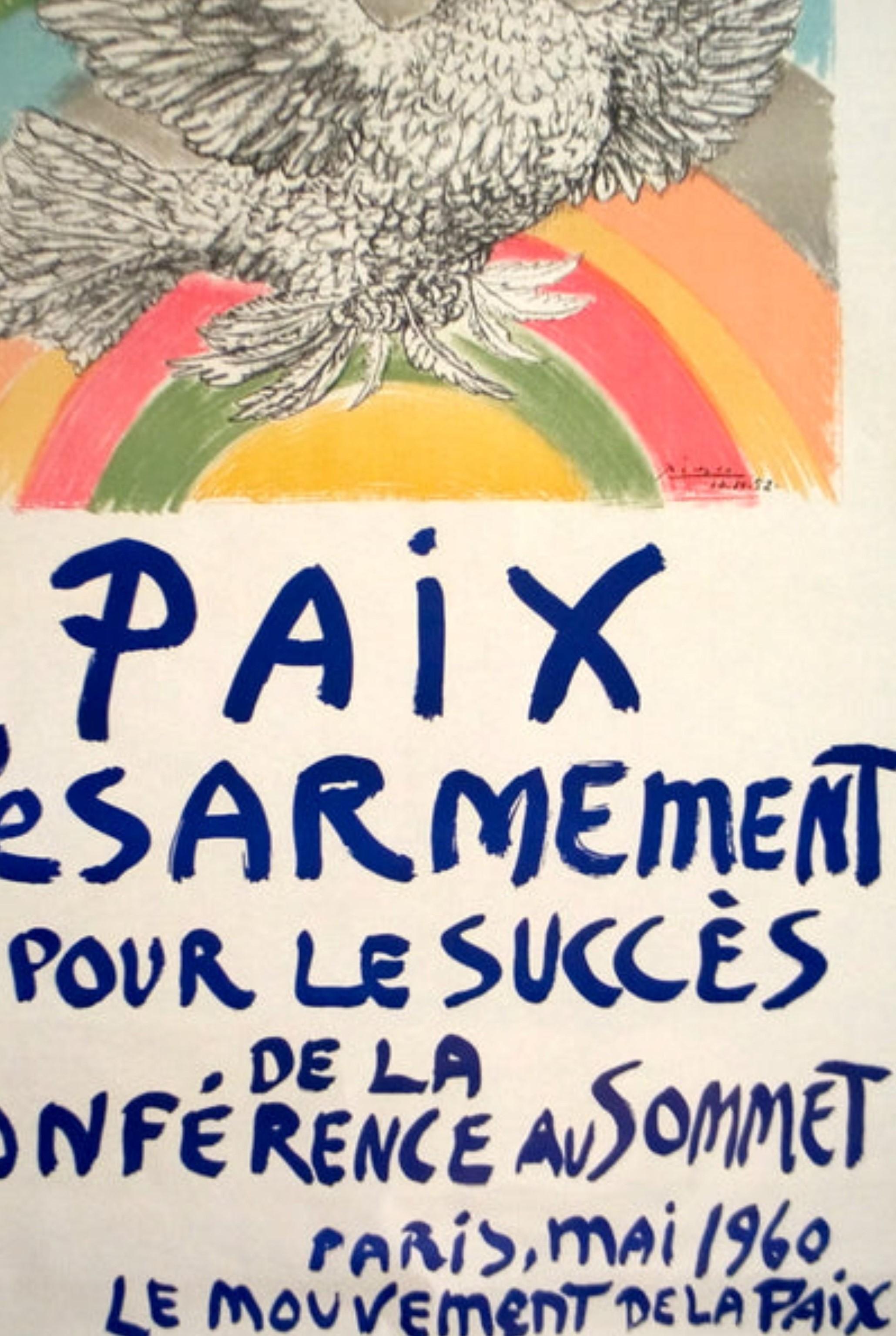 Paix Disarmement-Peace By Pablo Picasso For Sale 2