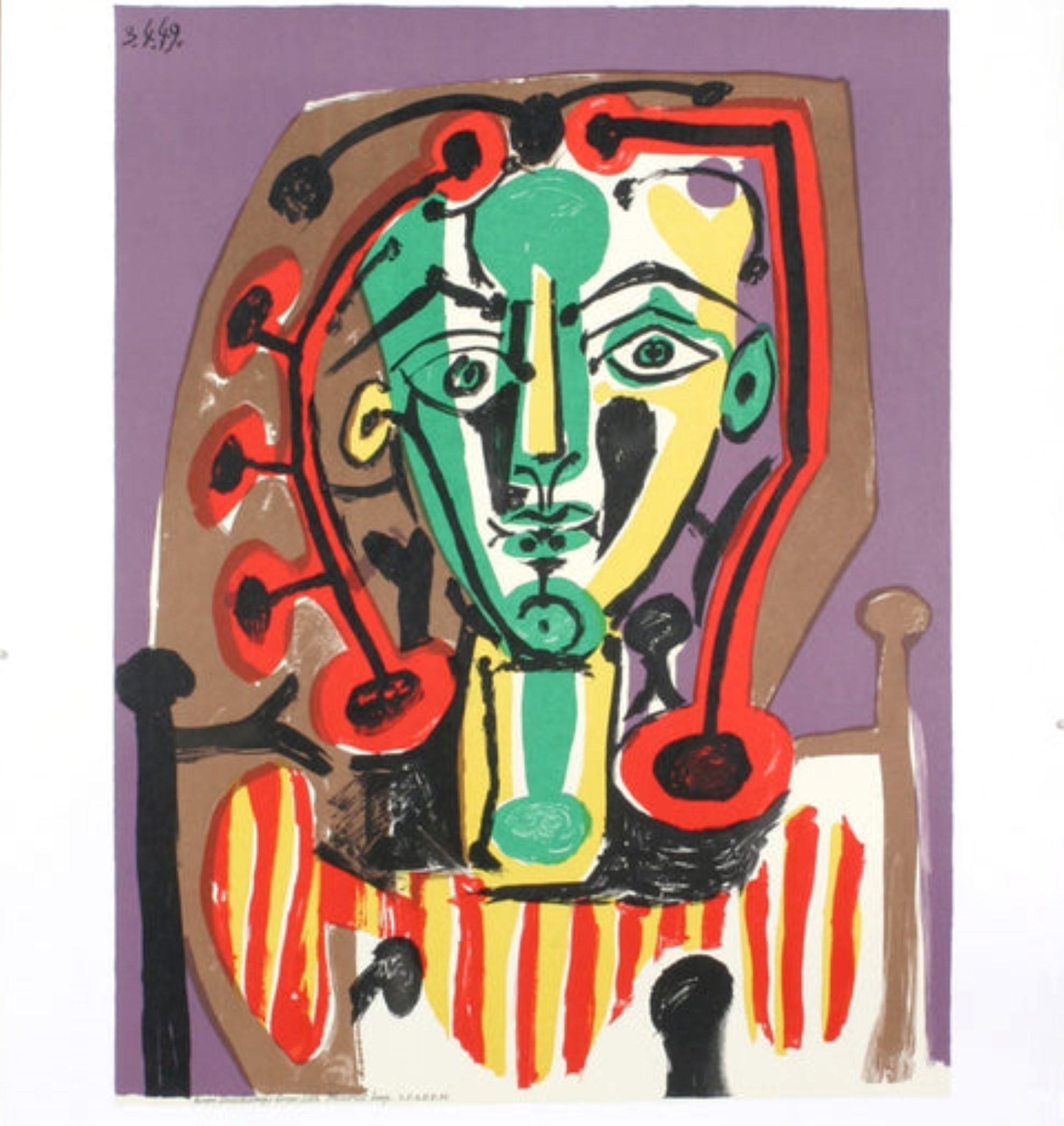 Palais Des Papes, Tete De Femme By Pablo Picasso For Sale 2