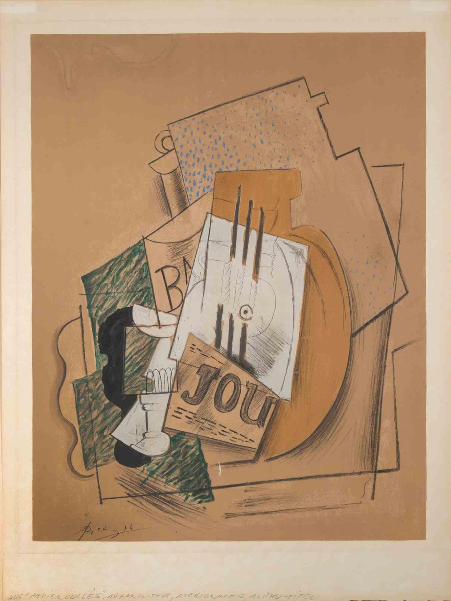 Papier Collés 1910-1914 - Litografía - 1966 - Print de Pablo Picasso