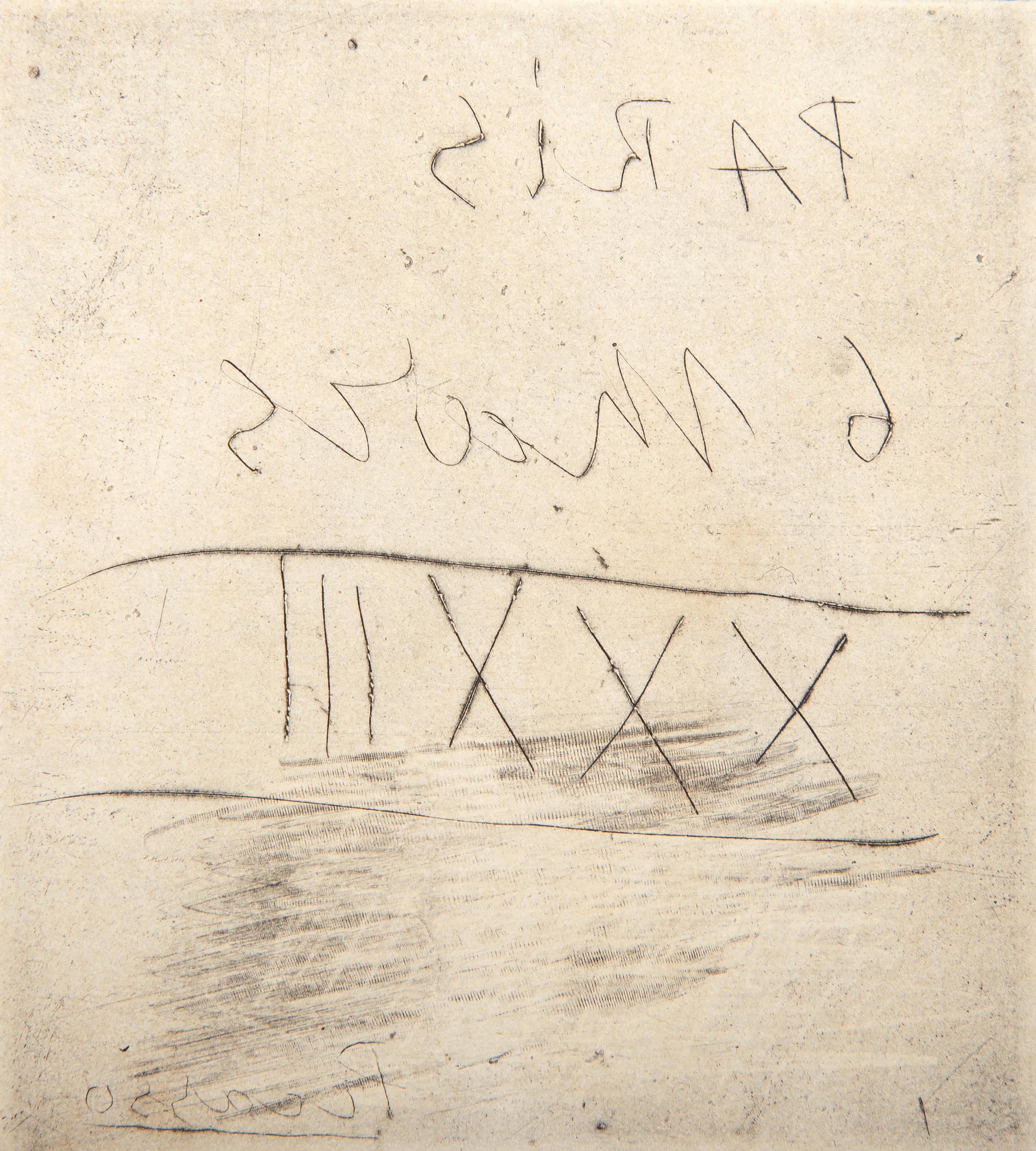 Parigi, acquaforte di Pablo Picasso 1