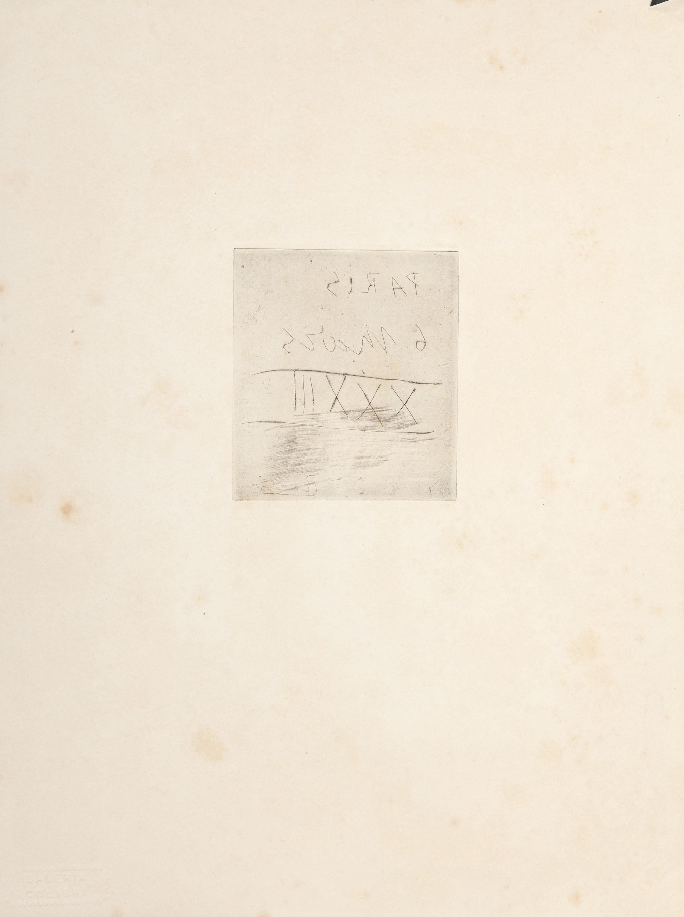 Parigi, acquaforte di Pablo Picasso 2