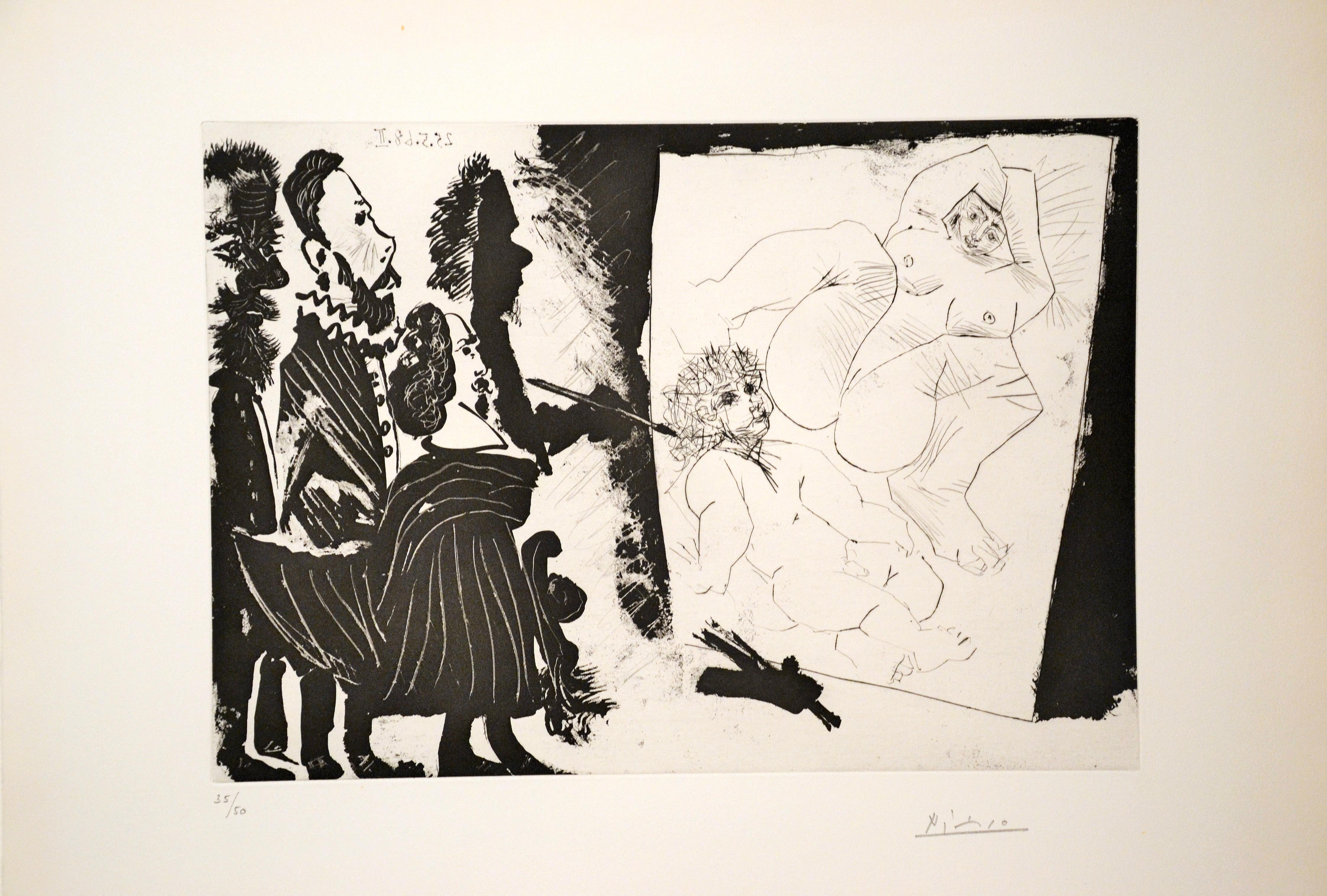 Hand signed. Edition 35 of 50.
From the Serie “Les 347”, table no. 110.
Perfect impression on vélin blanc, very fresh and with sheet in full margins and perfect conditions, numbered and signed by the Artist.
Ref. Bloch 1590; Baer 1606 B b 1.
Image
