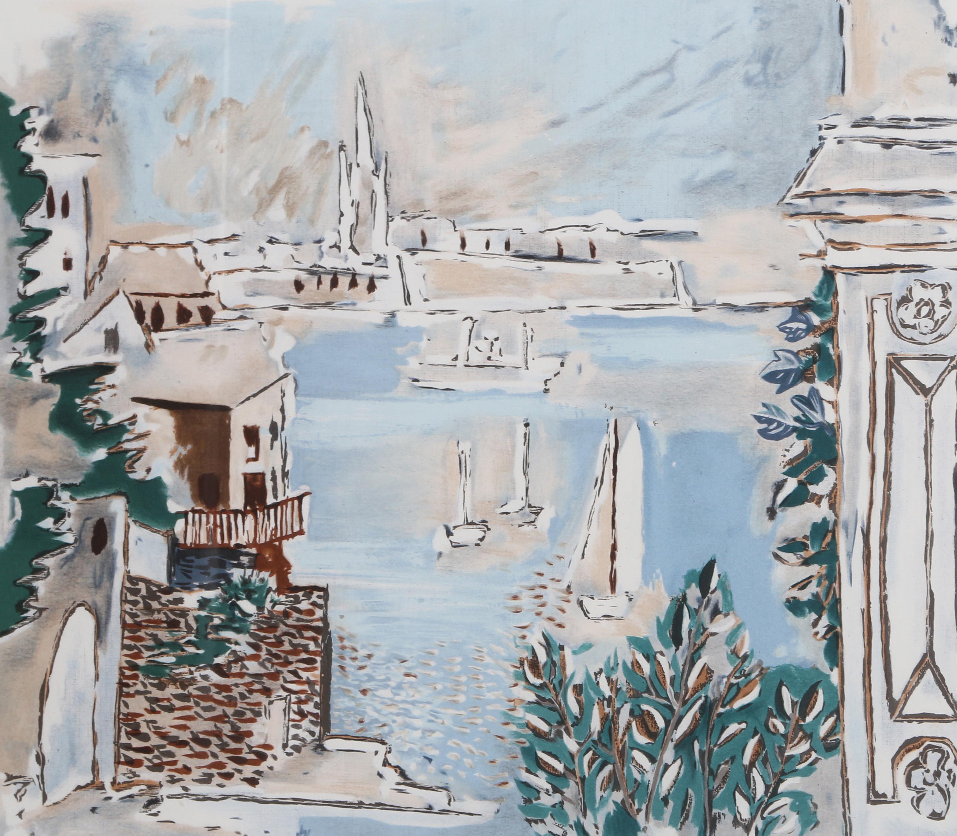 Paysage de Dinard, Cubist Lithograph after Pablo Picasso For Sale 1