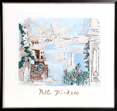 Paysage de Dinard, Cubist Lithograph after Pablo Picasso