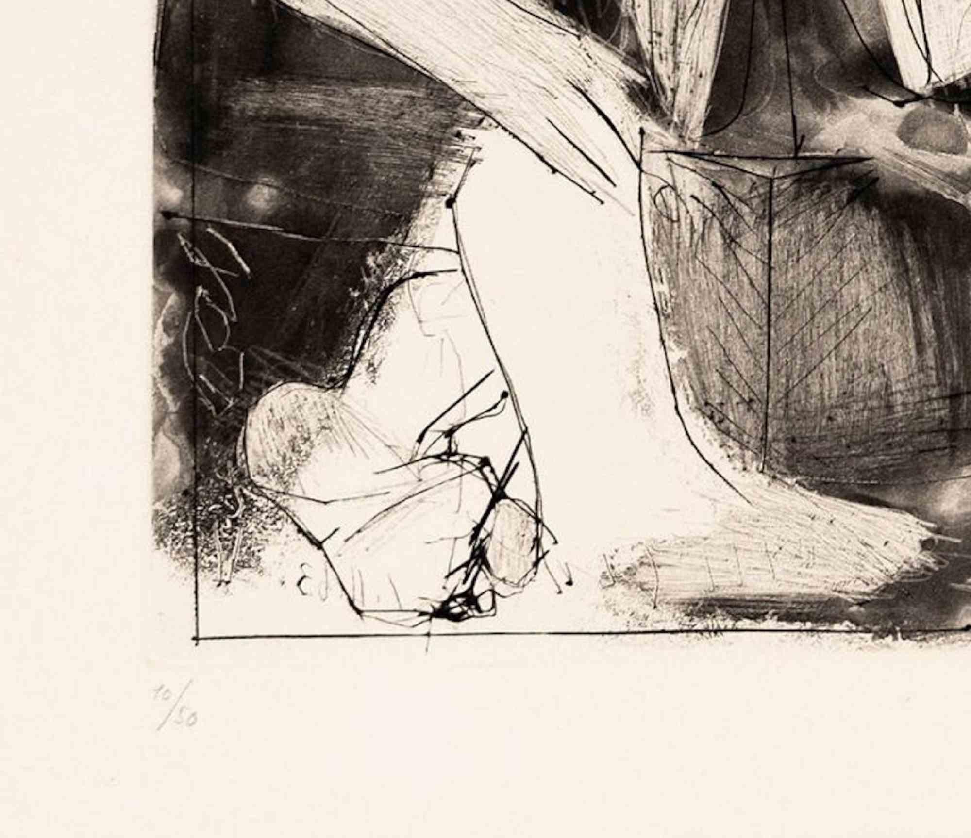 Peintre au Travail - Etching by Pablo Picasso - 1963 For Sale 1