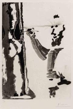 Peintre au Travail - Etching by Pablo Picasso - 1965