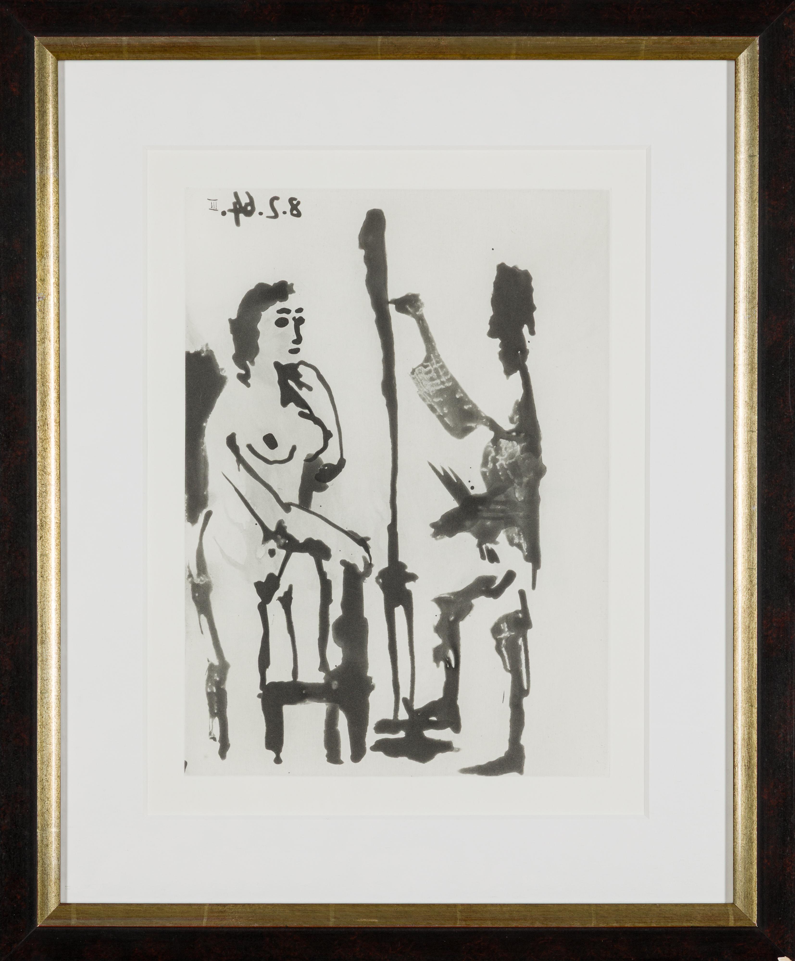 Peintre et Modele Accoude