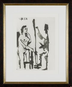 Peintre et Modele Accoude