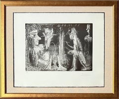 Peintre et modèle au fume-cigarette
