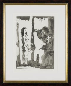 Peintre et Modele aux Cheveux Longs