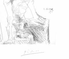 19 September 1968 - Etching by Pablo Picasso - 1968