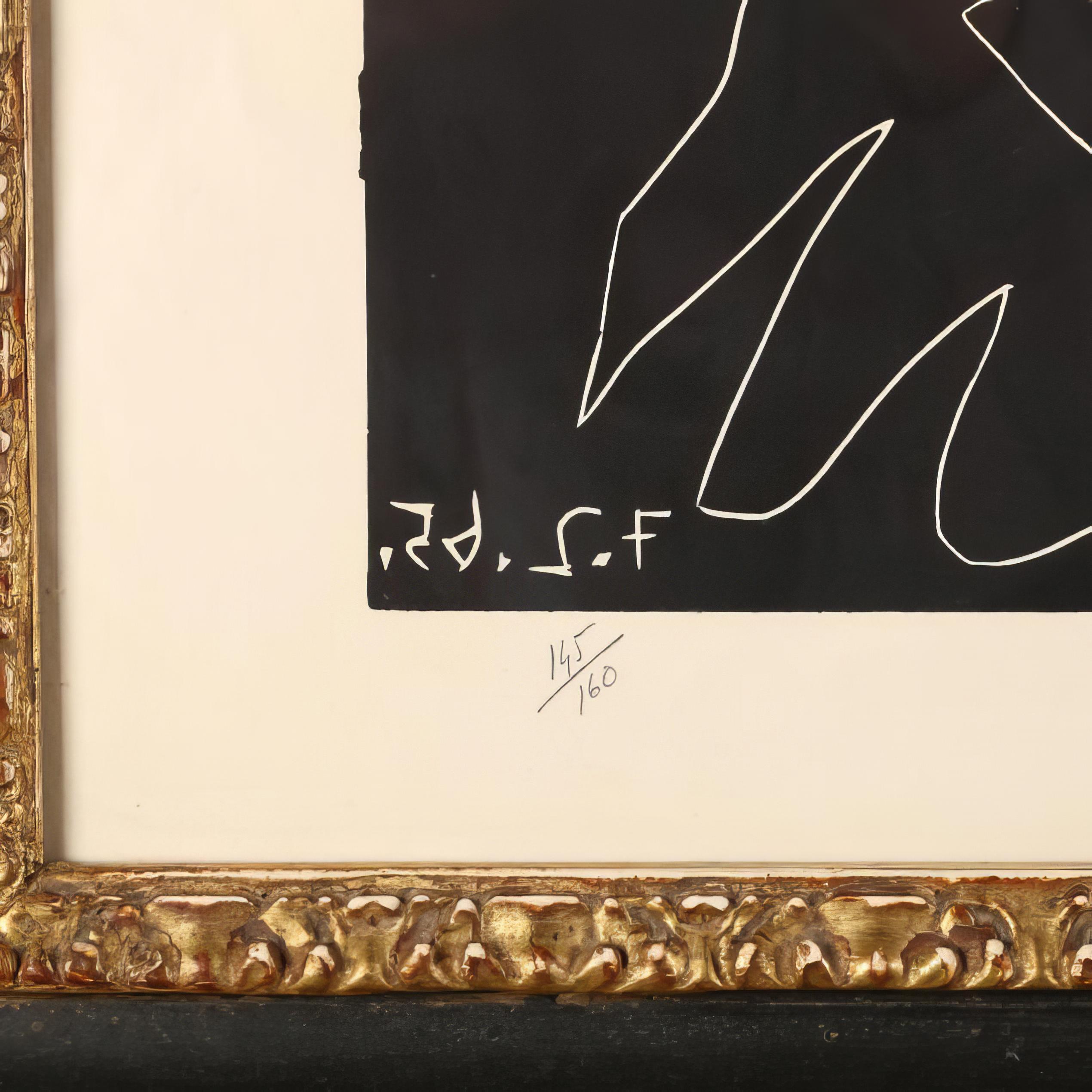 Zeichner und Modell mit neuem Hut (Sonstige Kunststile), Print, von Pablo Picasso