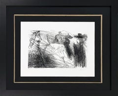 Peintre, modèle au chapeau de paille, et gentilhomme (Bloch 1773)