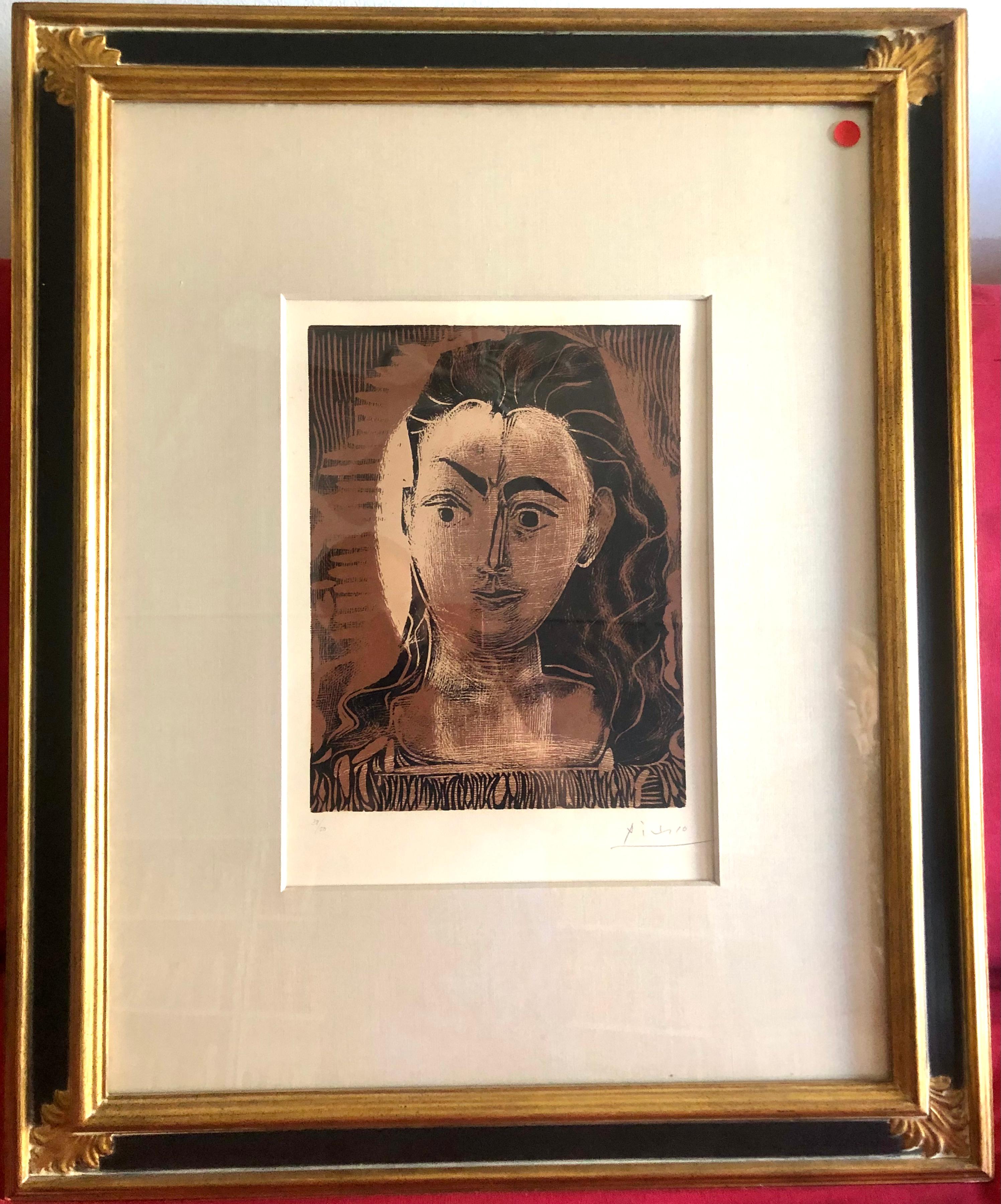 Petite Buste de femme (Small Portrait of a Woman) - Print by Pablo Picasso