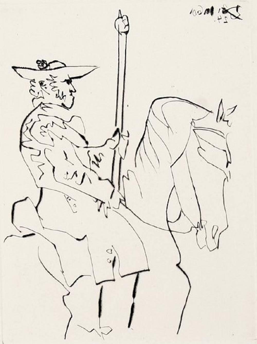 Pablo Picasso Figurative Print - Picador Au Repos, from "Le Carmen Des Carmen"