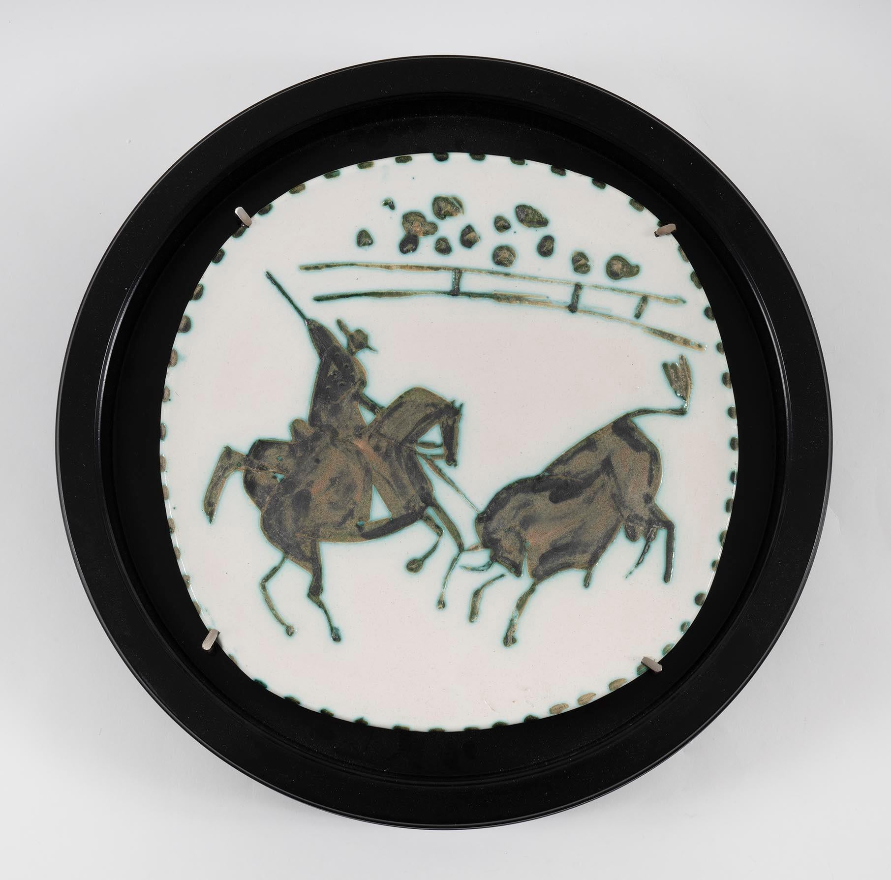 Figurative Print di Pablo Picasso - Picador et taureau, Ceramica, Design, Atelier A Madoura, anni '50