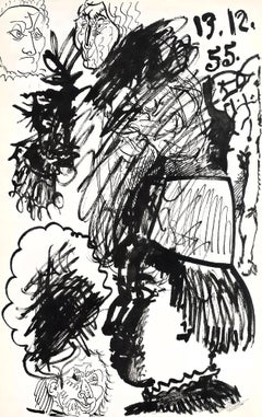 Vintage Picasso, 13.12.55, Carnet de la Californie (Cramer 101) (after)