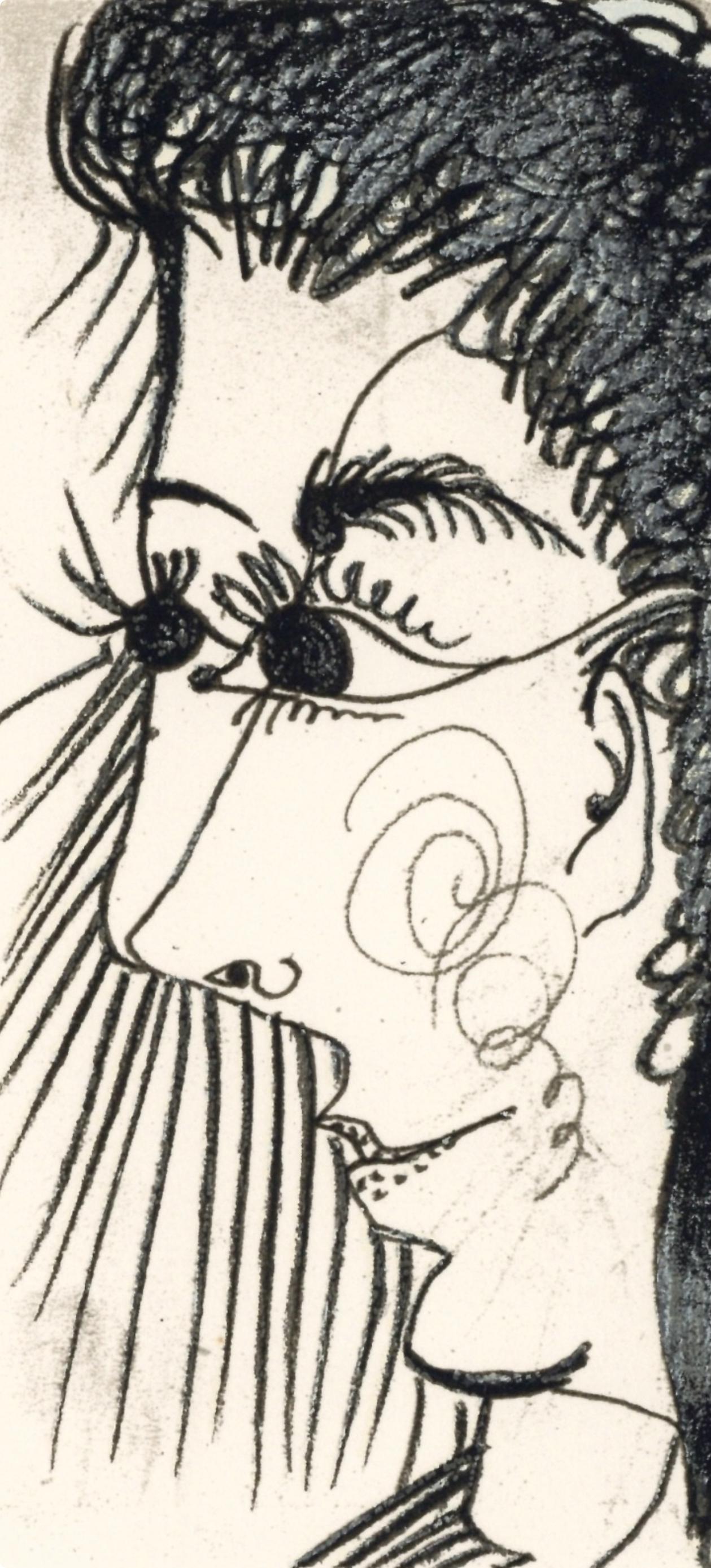 Picasso, 15.9.64. II (Cramer 148), Le Goût du Bonheur (after) - Print by Pablo Picasso