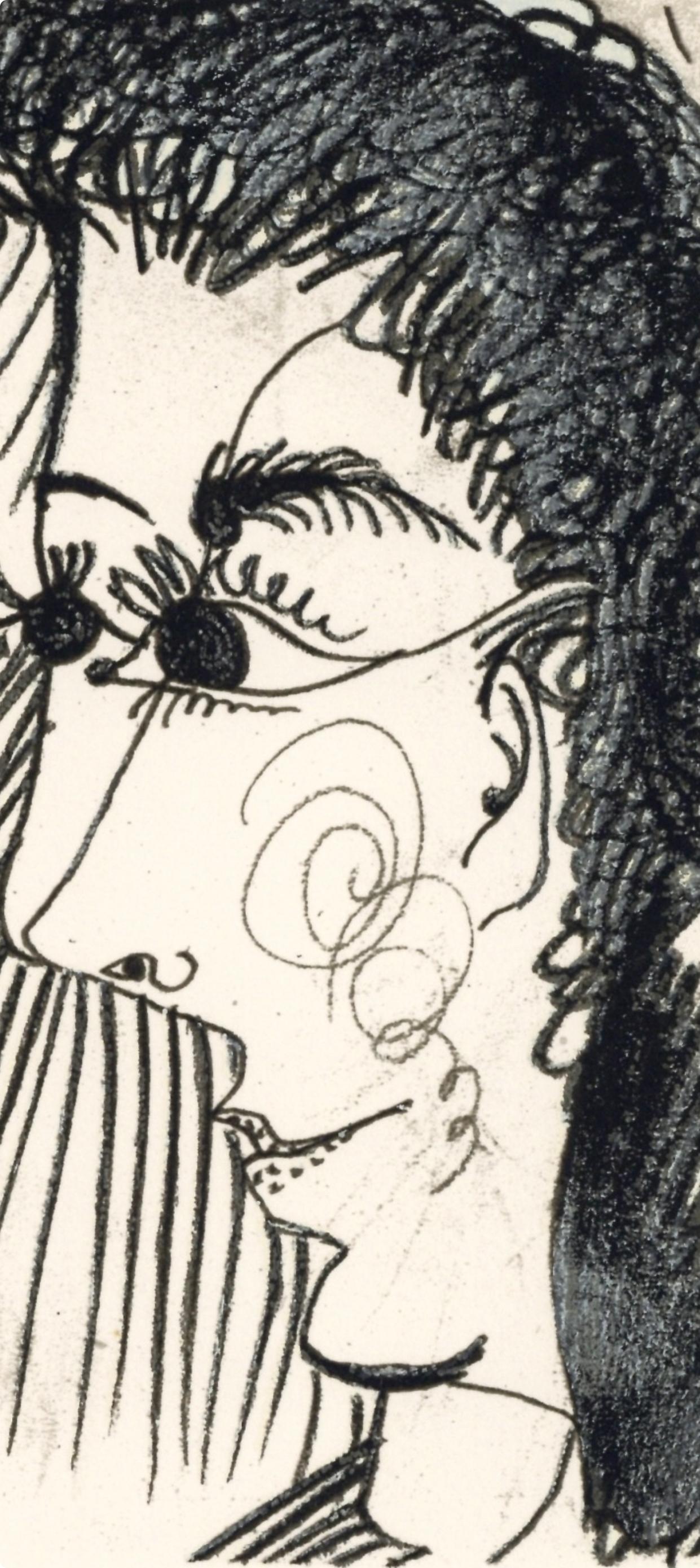 Picasso, 15.9.64. II (Cramer 148), Le Goût du Bonheur (after) - Cubist Print by Pablo Picasso