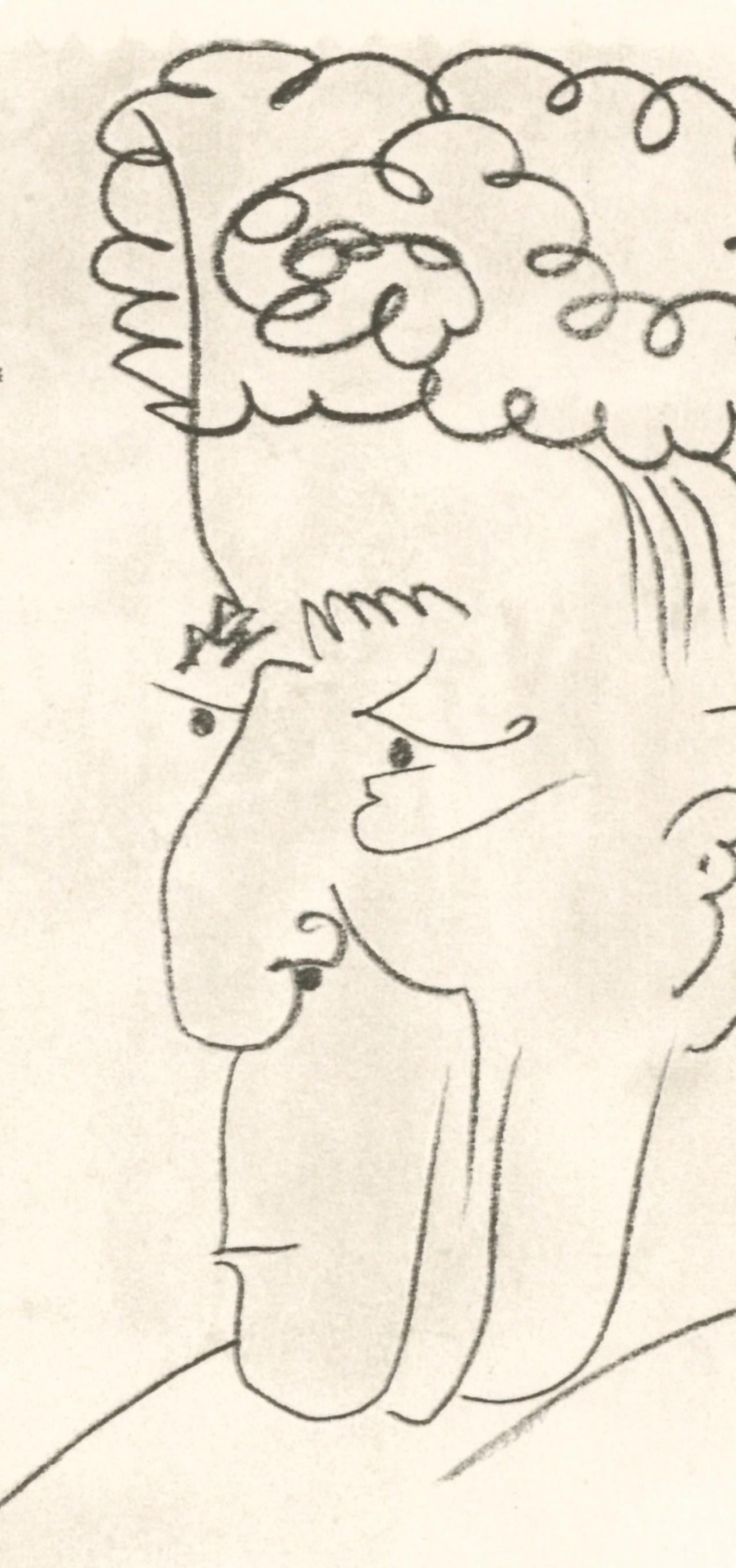 Picasso, 15.9.64. III (Cramer 148), Le Goût du Bonheur (after) - Cubist Print by Pablo Picasso