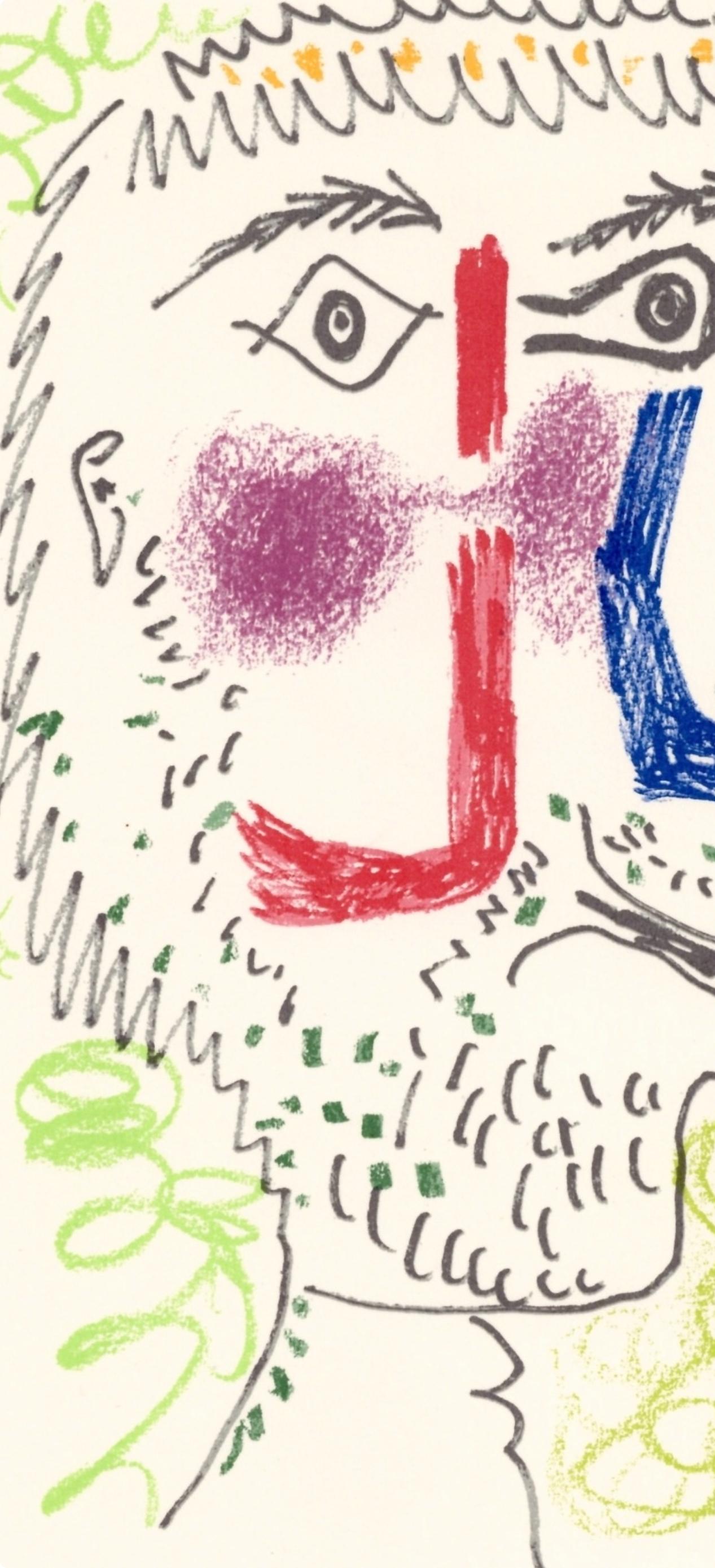 Picasso, 16.5.64. I (Cramer 148), Le Goût du Bonheur (after) - White Landscape Print by Pablo Picasso
