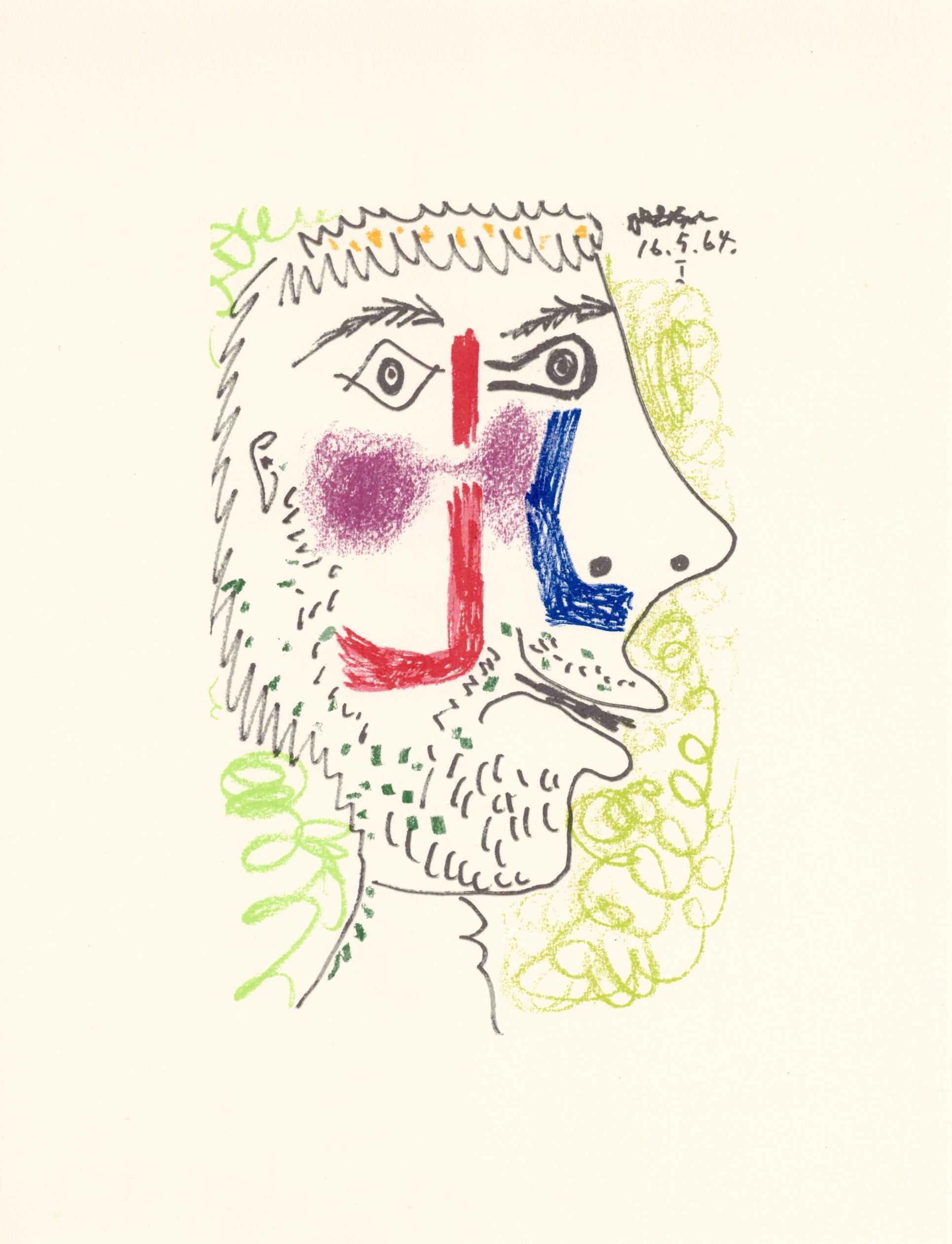 Lithograph and silkscreen with grease crayon, lithographic tusche, lead pencil, charcoal on vélin d'Arches paper. Paper size: 12.8 x 9.84 inches. Inscription: Unsigned and unnumbered, as issued. Catalogue raisonné reference: Goeppert, Sebastian, et