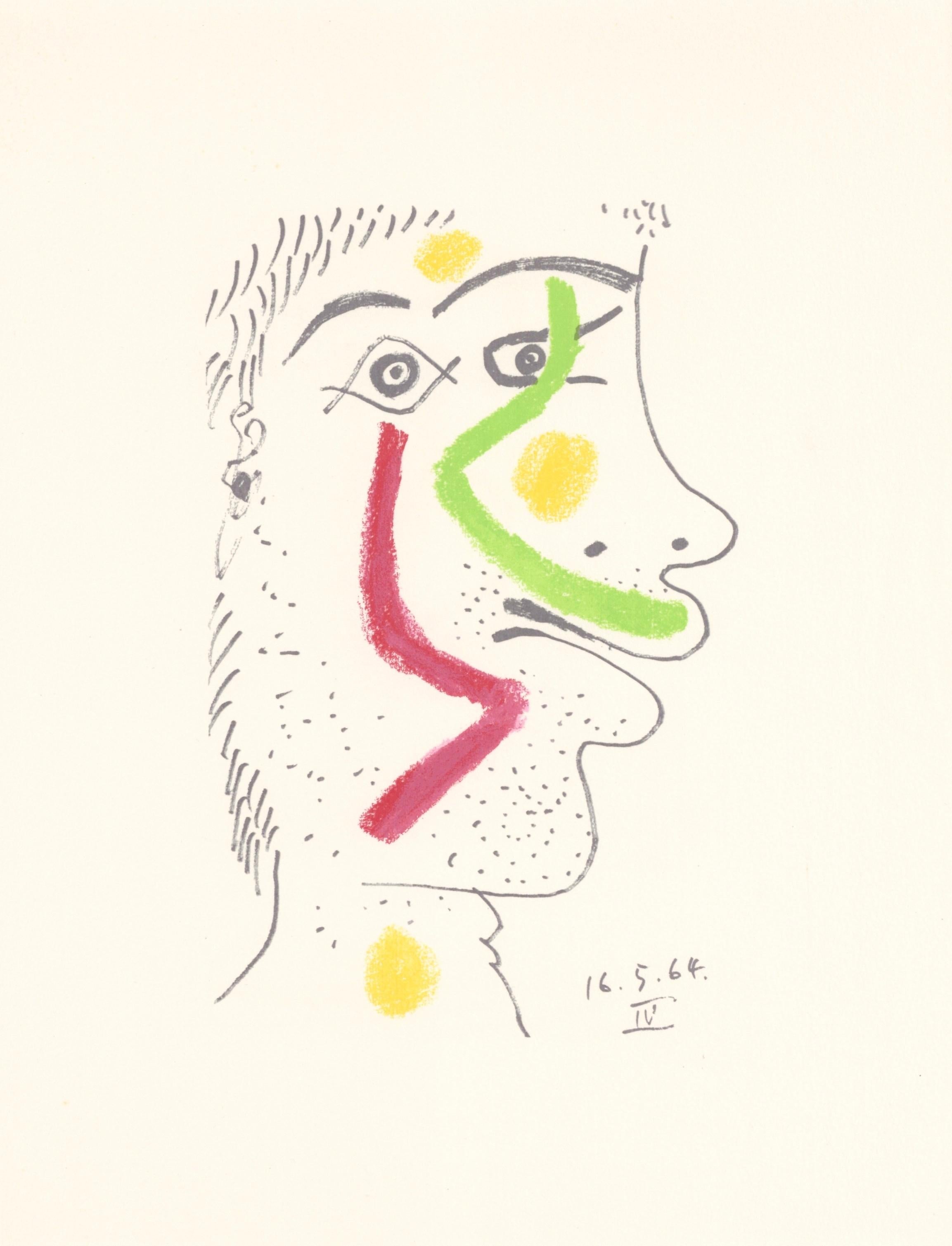 Lithograph and silkscreen with grease crayon, lithographic tusche, lead pencil, charcoal on vélin d'Arches paper. Paper size: 12.8 x 9.84 inches. Inscription: Unsigned and unnumbered, as issued. Catalogue raisonné reference: Goeppert, Sebastian, et