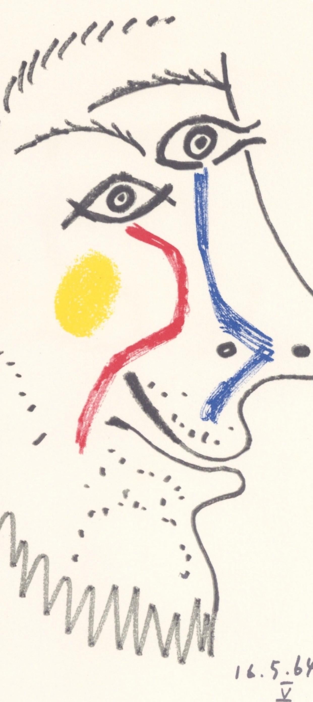Picasso, 16.5.64. V (Cramer 148), Le Goût du Bonheur (after) - Cubist Print by Pablo Picasso