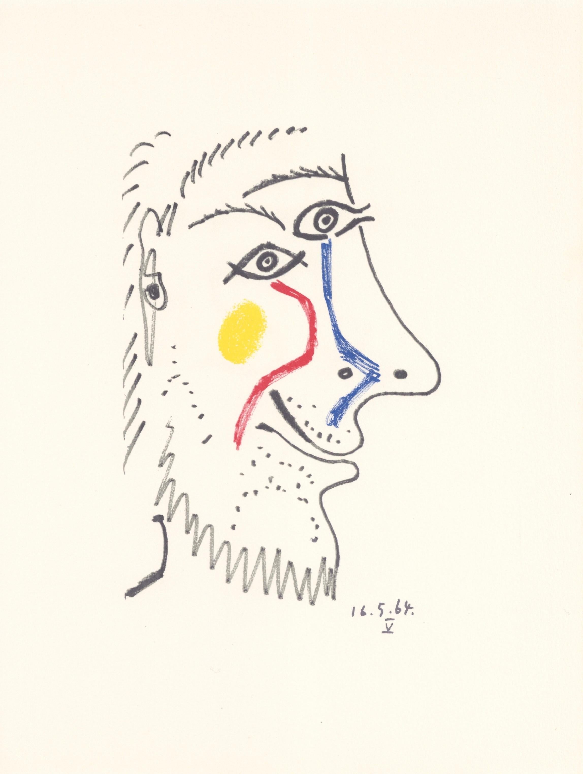 Lithograph and silkscreen with grease crayon, lithographic tusche, lead pencil, charcoal on vélin d'Arches paper. Paper size: 12.8 x 9.84 inches. Inscription: Unsigned and unnumbered, as issued. Catalogue raisonné reference: Goeppert, Sebastian, et