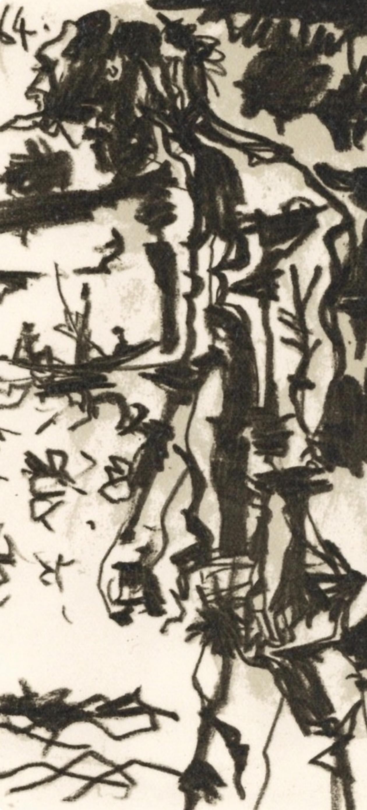 Picasso, 16.9.64. (Cramer 148), Le Goût du Bonheur (after) - Cubist Print by Pablo Picasso