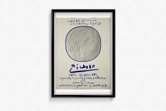 Picasso 1957 affiche d'exposition originale Pâtes Blanches : Empreintes Originales