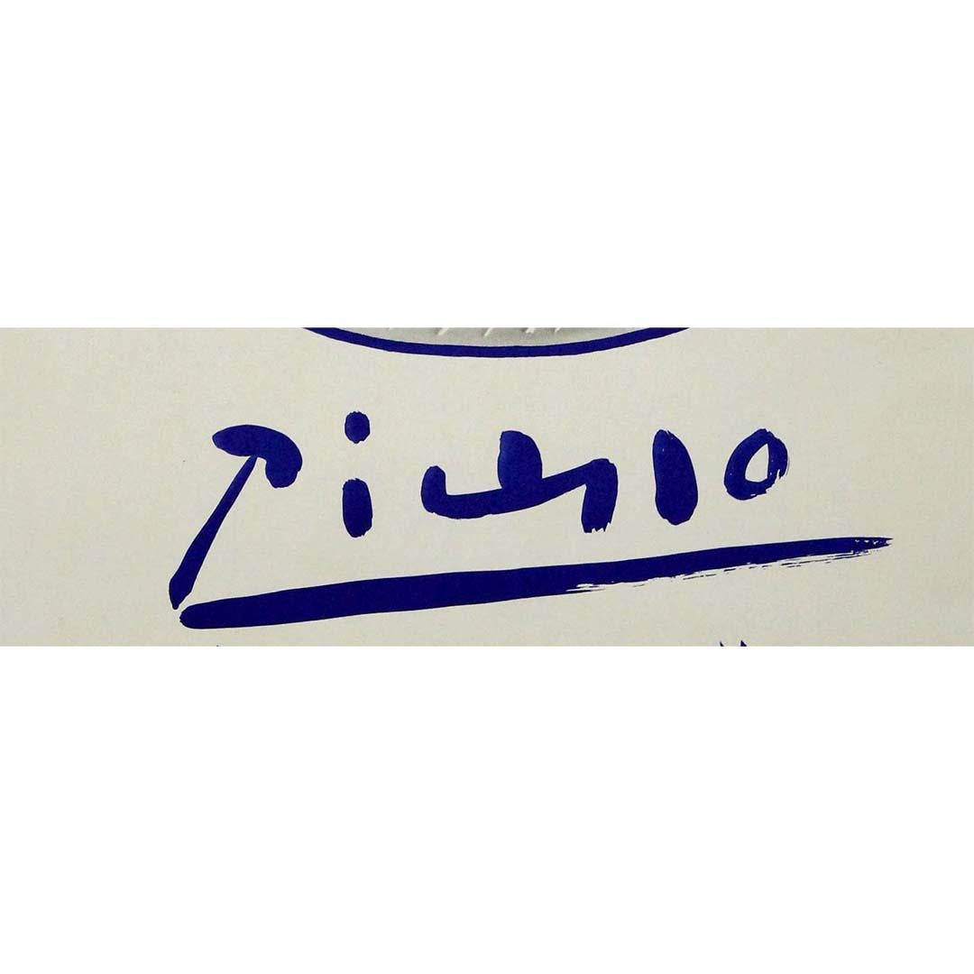 Picasso 1957 affiche d'exposition originale Pâtes Blanches : Empreintes Originales en vente 1