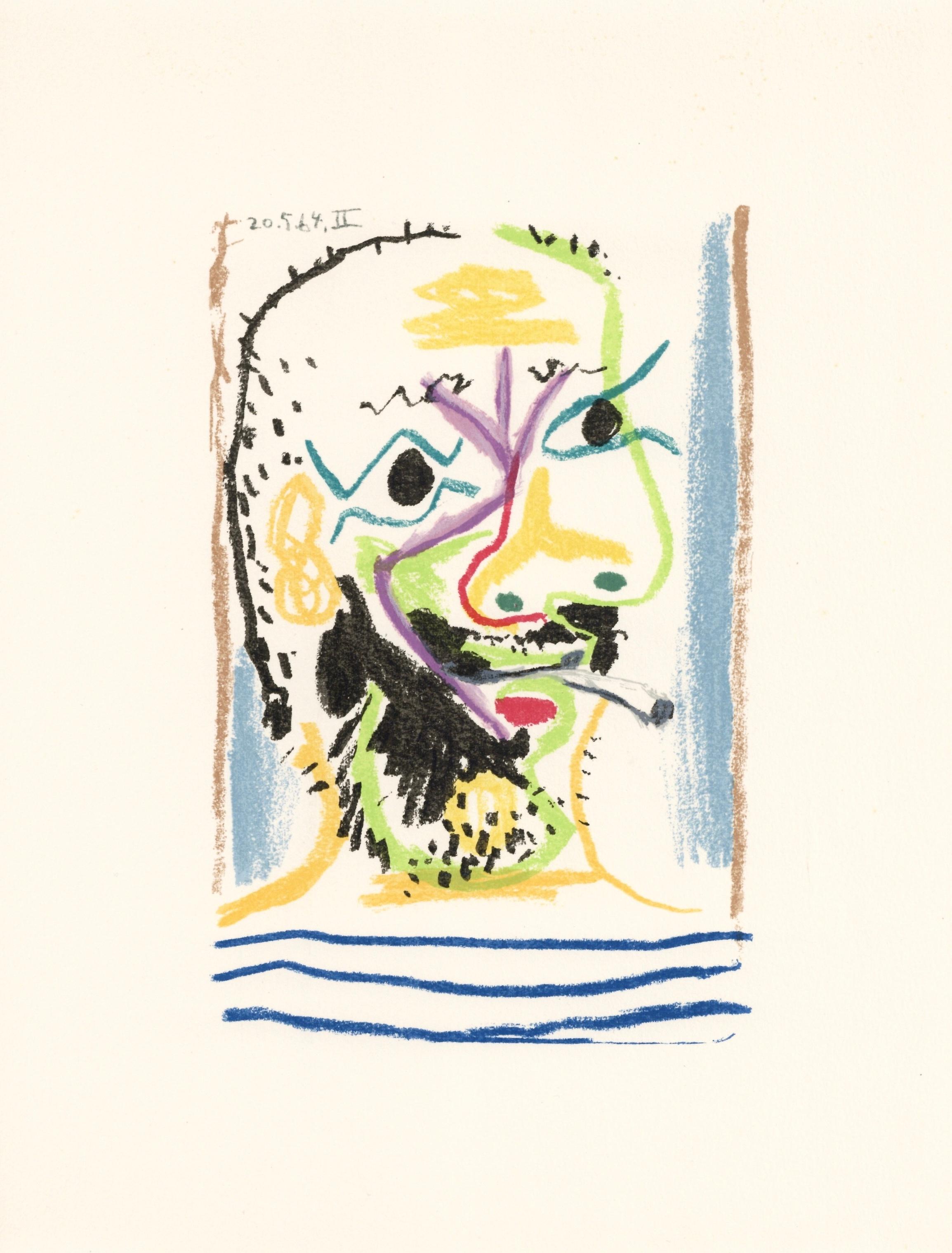 Lithograph and silkscreen with grease crayon, lithographic tusche, lead pencil, charcoal on vélin d'Arches paper. Paper size: 12.8 x 9.84 inches. Inscription: Unsigned and unnumbered, as issued. Catalogue raisonné reference: Goeppert, Sebastian, et