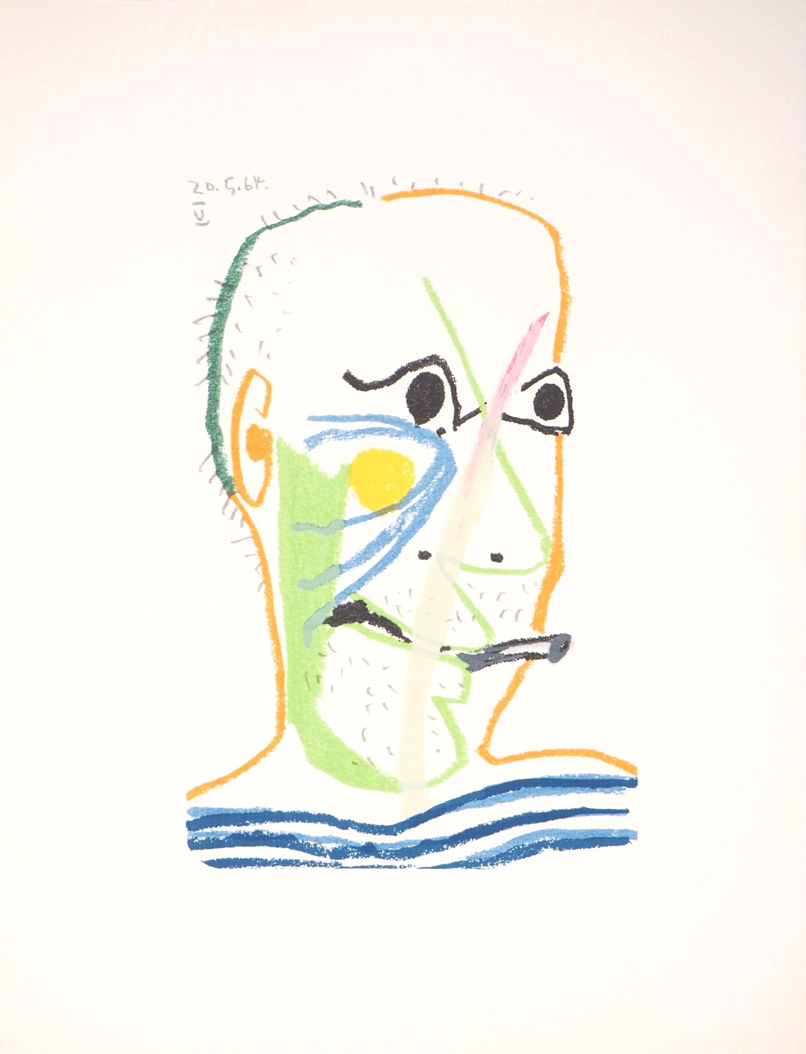 Lithograph and silkscreen with grease crayon, lithographic tusche, lead pencil, charcoal on vélin d'Arches paper. Paper size: 12.8 x 9.84 inches. Inscription: Unsigned and unnumbered, as issued. Catalogue raisonné reference: Goeppert, Sebastian, et